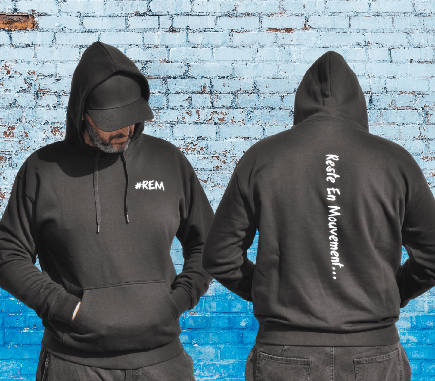 Sweat à capuche poches de face - Homme