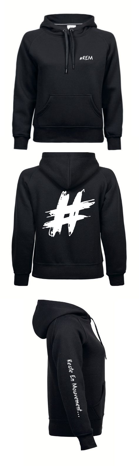 Sweat à capuche poches de face - Femme